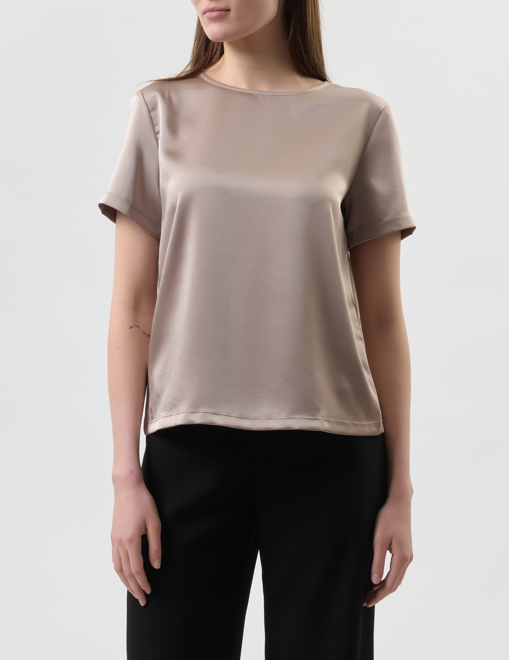 

Футболка, Бежевый;золотой