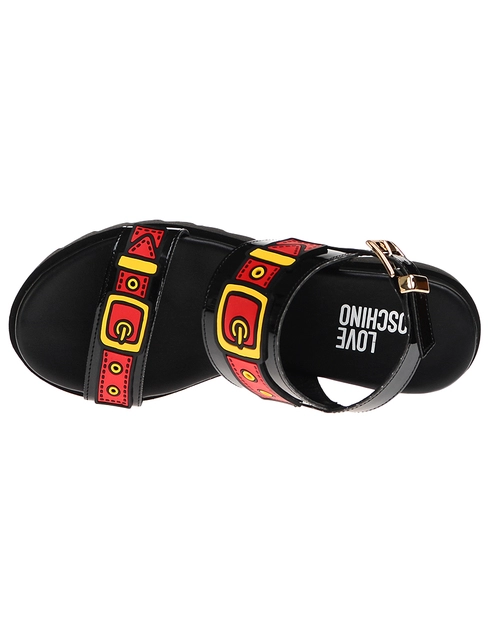 женские черные  Босоножки Love Moschino 16305_black - фото-5