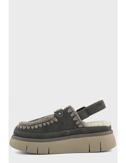 женские серые Угги Mou MOU_114 - фото-2