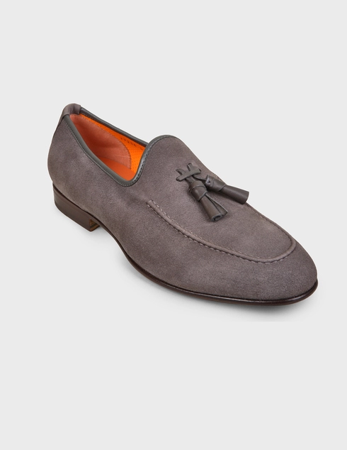 серые Лоферы Santoni SMCHG17216LA3USHVG45-gray