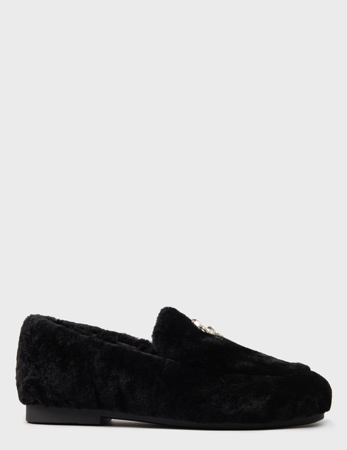 женские черные меховые Лоферы Helena Soretti Sofi-2705_black - фото-5