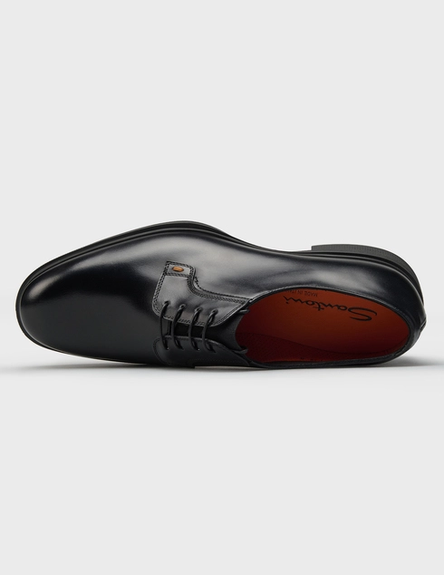 черные мужские Дерби Santoni 19291_black 40170 грн