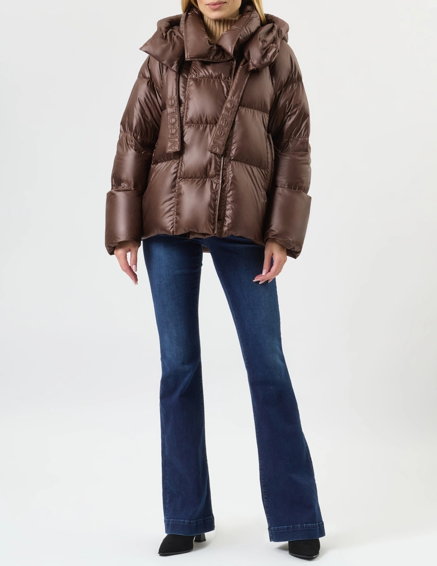 Пуховик Vicolo TF0035_brown_232618 (Коричневий) в інтернет