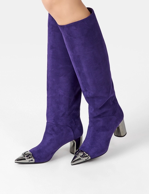 фиолетовые Сапоги Casadei 0611_purple