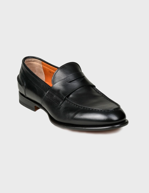 черные Лоферы Santoni MCCO16102BC8EPRSN01-black