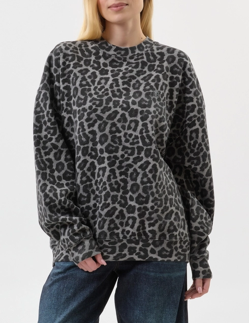 ANINE BING A-08-11404-MTL98-GREY-LEOPARD_print фото-1