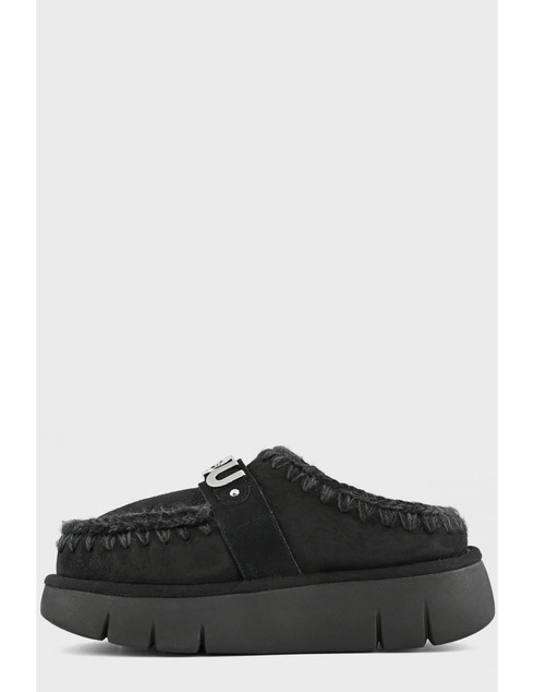 женские черные Угги Mou MOU_112 - фото-2