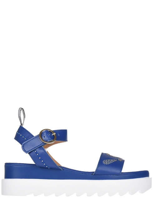 женские синие  Босоножки Love Moschino 16315-blue - фото-5