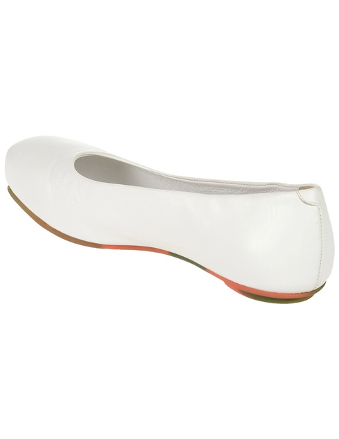 женские белые Балетки Jil Sander 4315-white - фото-2