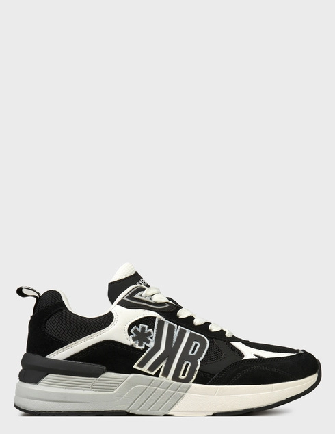 мужские черные замшевые Кроссовки Bikkembergs 19125_black - фото-5