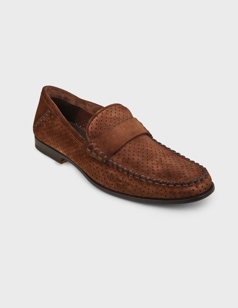 коричневые Лоферы Santoni SMCPG15540LA5SRVLM62-brown