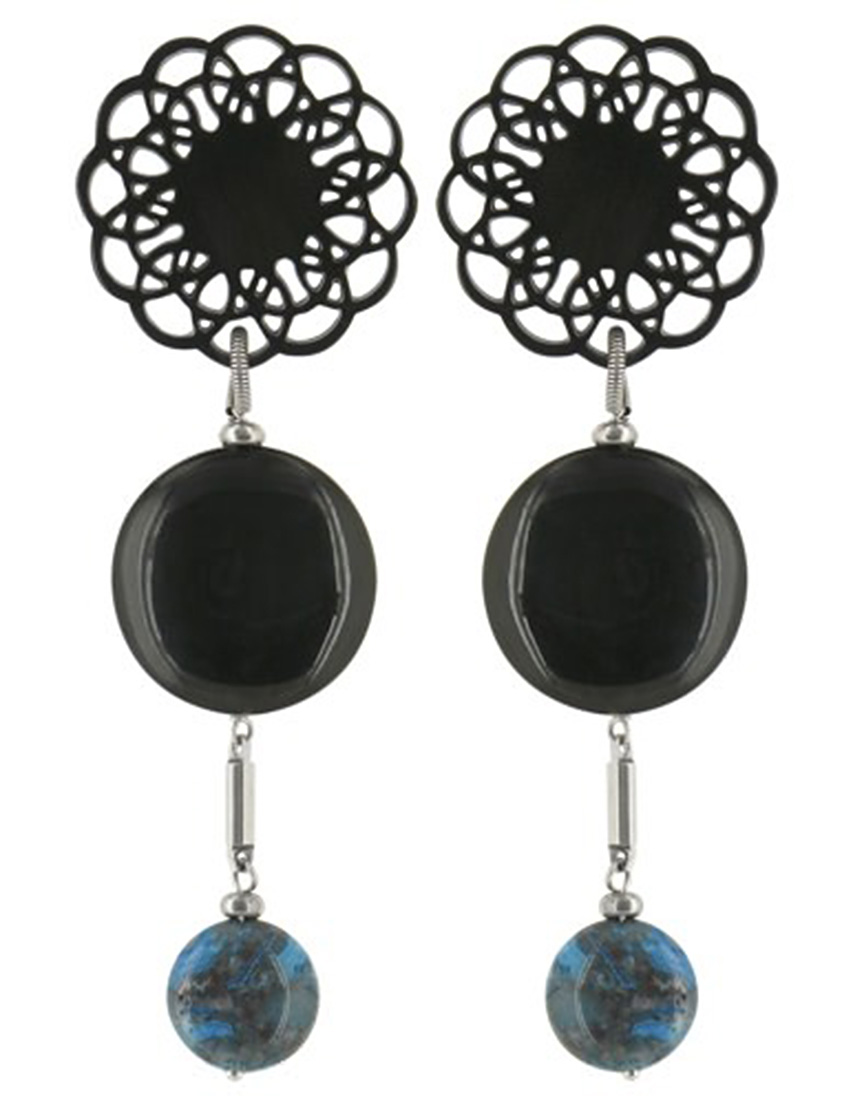 

Серьги, Черный