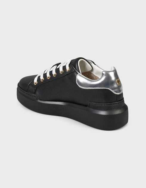 женские черные Кеды Pollini 1503-black - фото-2