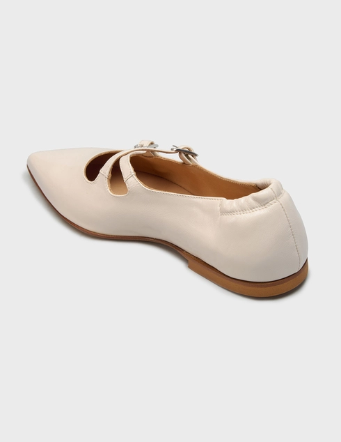 женские бежевые Балетки Laura Bellariva 2011BIEGE_milk - фото-2