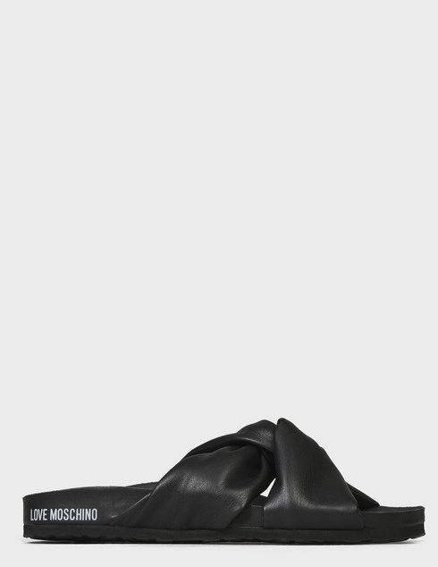 женские черные  Шлепанцы Love Moschino 28233_black - фото-5