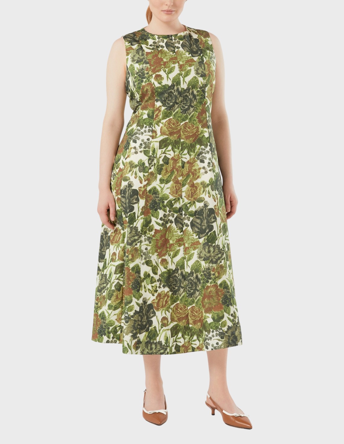 

Платье, Зеленый;многоцветный