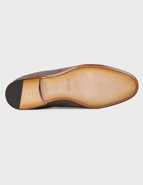 серые Лоферы Santoni SMCHG17216LA3USHVG45-gray размер - 42.5; 40; 43.5; 44