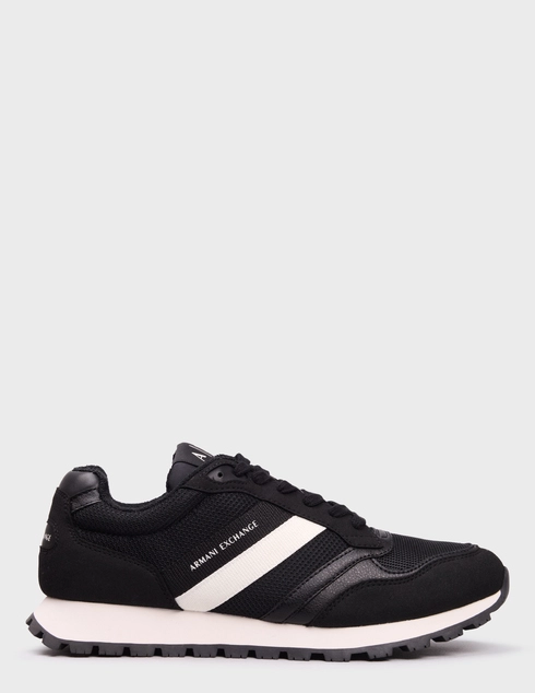мужские черные текстильные Кроссовки Armani Exchange XM002690AF22926-MZ715_black - фото-5