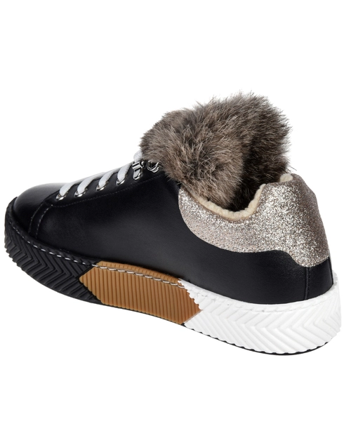 женские черные Кеды Pollini 1513_black - фото-2