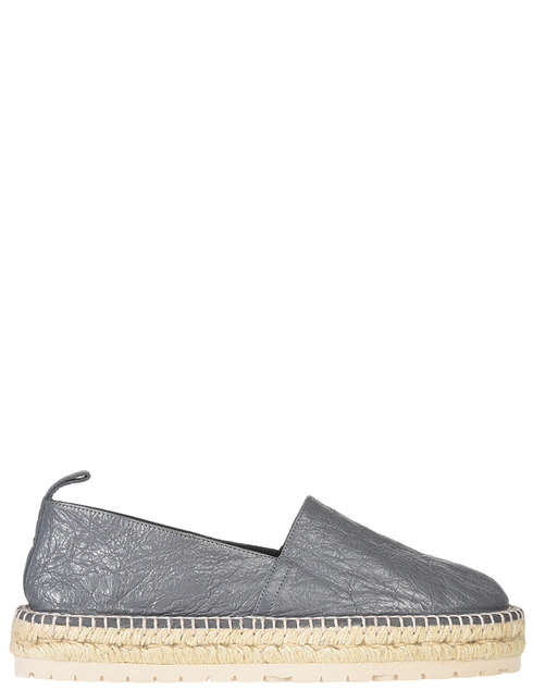 мужские серые кожаные Эспадрильи Balenciaga 458655-1505-gray - фото-5