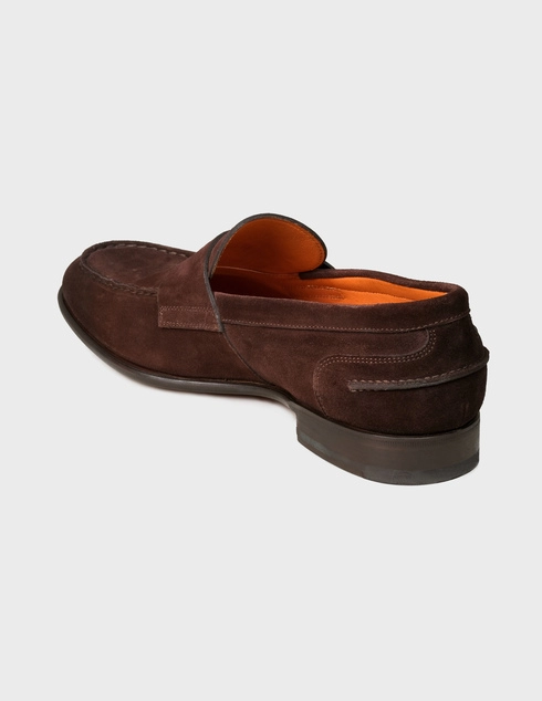 мужские коричневые Лоферы Santoni MCCO16102BC8EKCPT50-brown - фото-2
