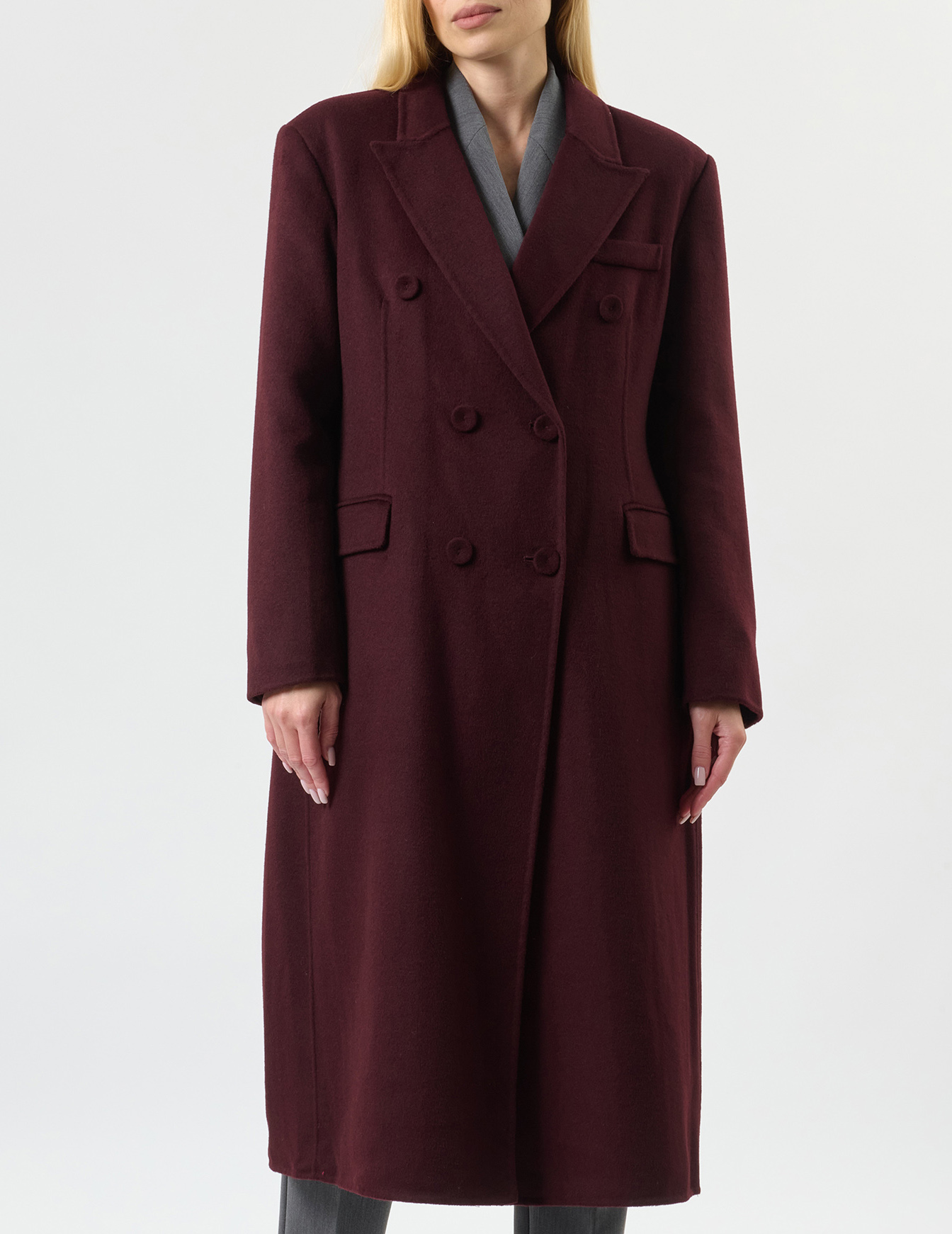 

Пальто, Бордовый