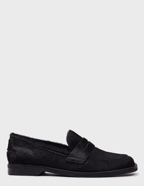 женские черные меховые Лоферы Evaluna 3920_black - фото-5