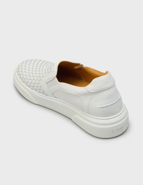 женские белые Слипоны A.Testoni 70018-white - фото-2