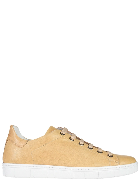 мужские бежевые кожаные Кеды A.Testoni 70421-18_beige - фото-5
