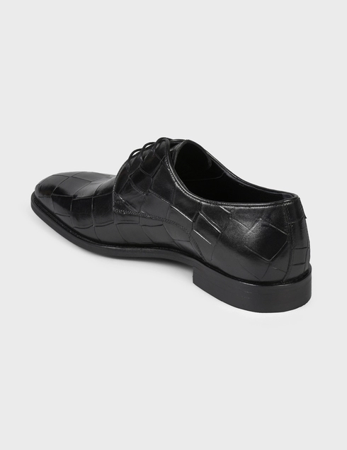 мужские черные Дерби Roberto Serpentini 4637-black - фото-2