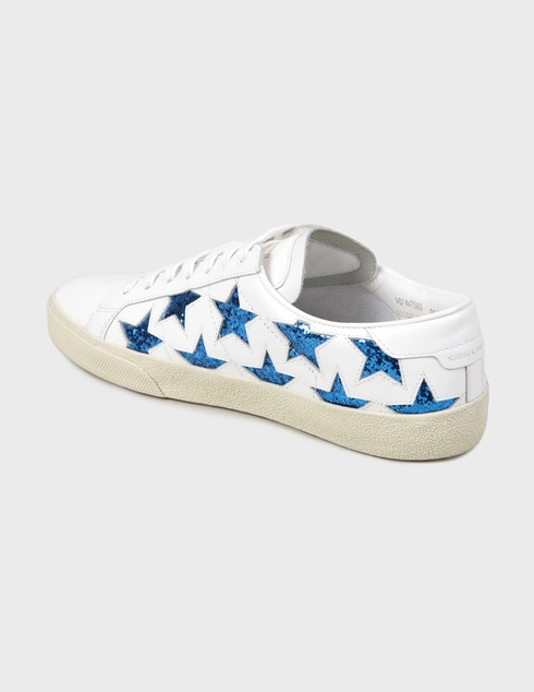 женские белые Кеды Saint Laurent Paris 4489-white - фото-2