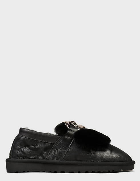 женские черные кожаные Мокасины Roberto Serpentini 1700-M-LZ_black - фото-5