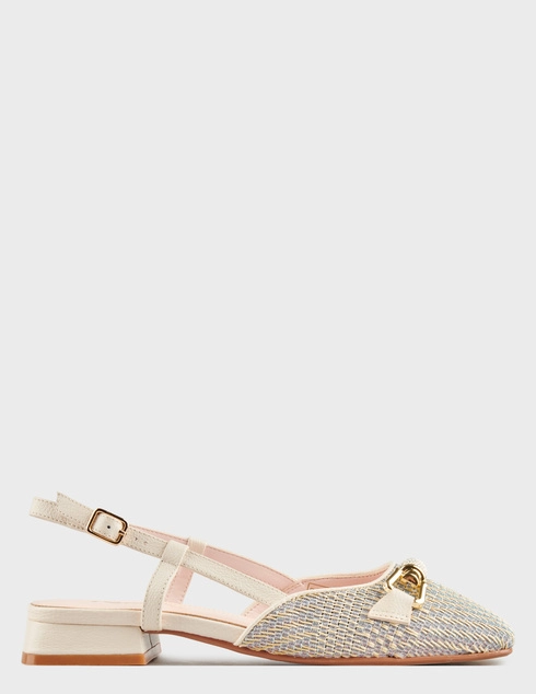 женские бежевые текстильные Босоножки Tosca Blu SS2514S132_beige - фото-5