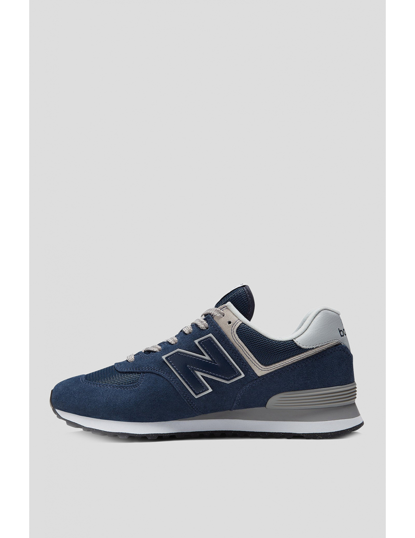 мужские синие Кроссовки New Balance ML574EVN-blue - фото-2