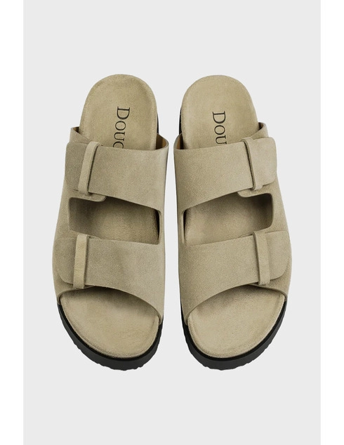 мужские зеленые Шлепанцы Doucal'S DOUCALS_256 - фото-2