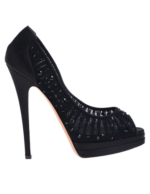 женские черные Туфли Casadei 6000_black - фото-2