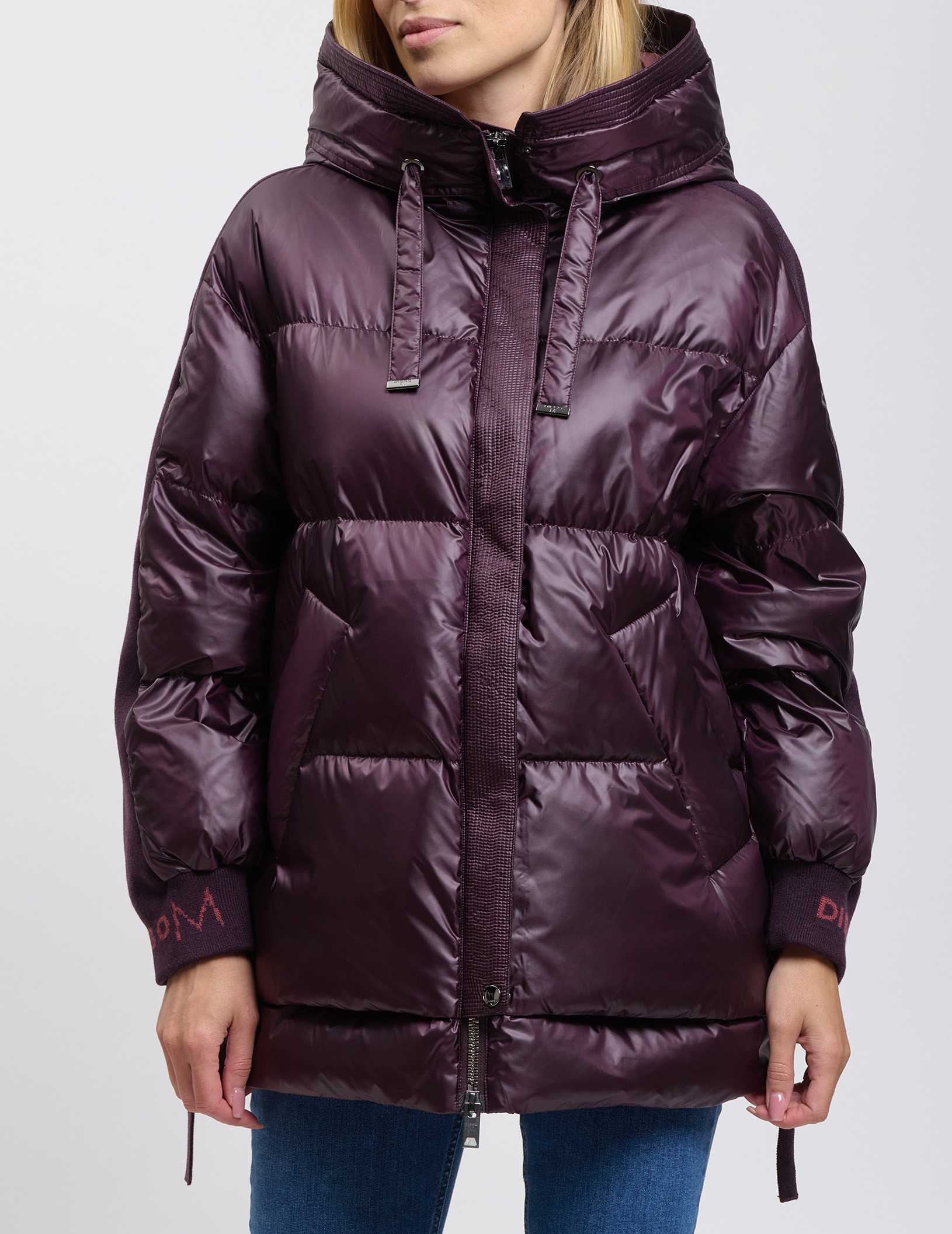 

Пуховик, Бордовый;фиолетовый