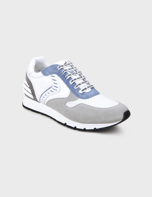 серые Кроссовки Voile Blanche 947-З-R-grey-blu-grey