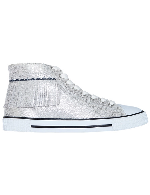 женские серебряные Кеды Trussardi 79514_silver - фото-6