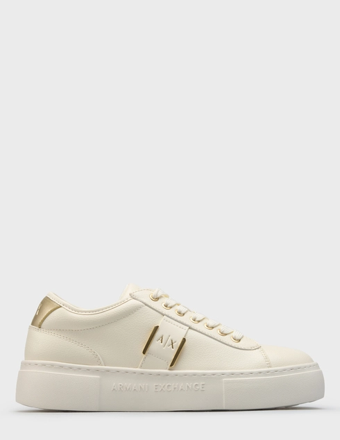 женские белые  Кеды Armani Exchange XW002224-AF21429-MZ128_milk - фото-5