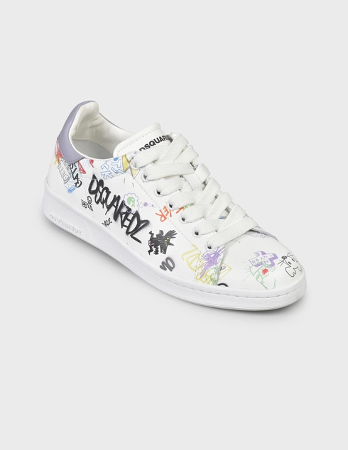 белые Кеды Dsquared2 0135-white