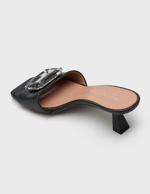 женские черные Шлепанцы Baldinini D4F117P5NAPP0000_black - фото-2