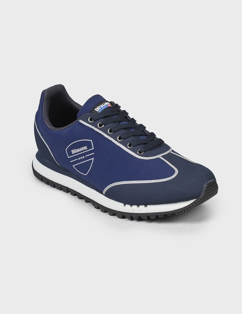 синие Кроссовки Blauer 06-NYL-blue
