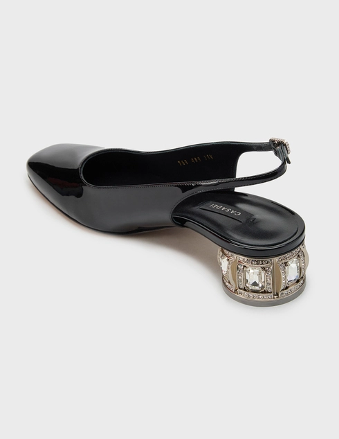 женские черные Босоножки Casadei 203-black - фото-2