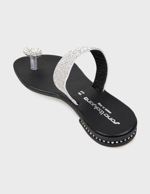 женские серебряные Пантолеты Sono Italiana 52356-black - фото-2