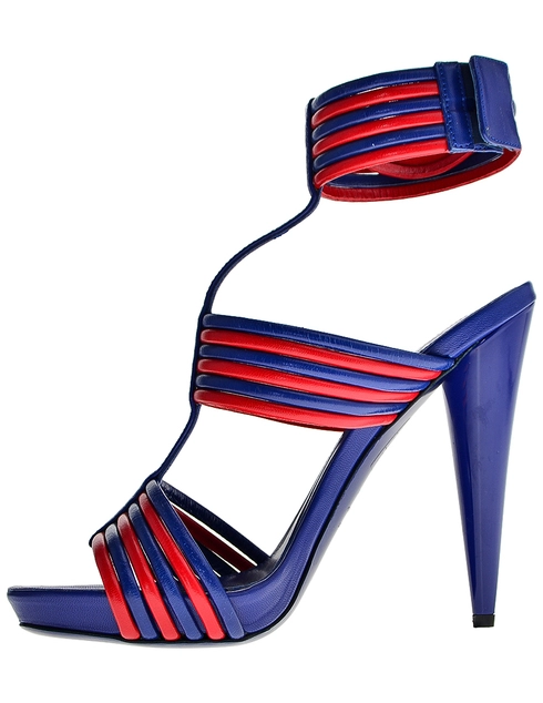 женские синие Босоножки Alexander Mcqueen 3035_blue - фото-2