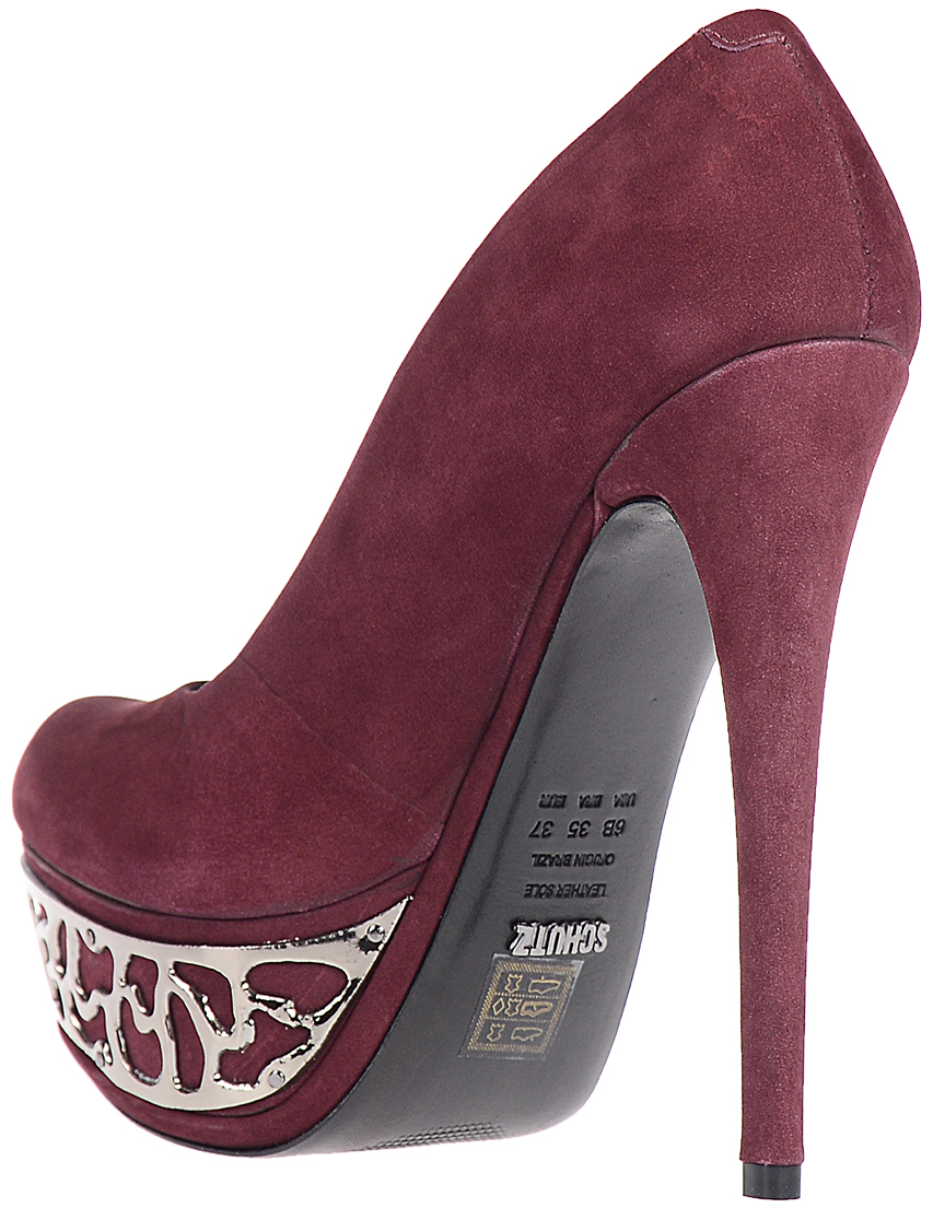 женские бордовые Туфли Schutz 2058-0001-0001-0MN5-cabernet-onix_bordo - фото-2