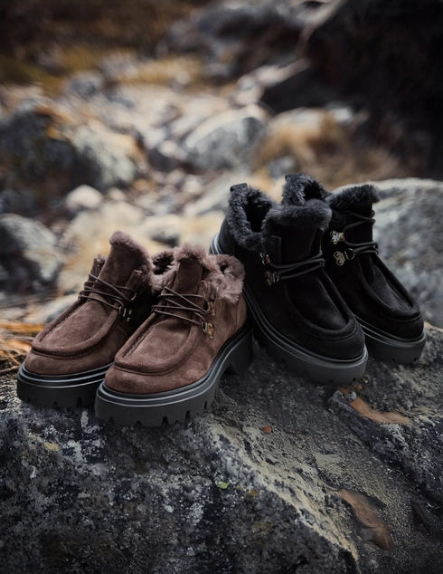 женские коричневые Полуботинки Loriblu 6AFUSF73_LF3702 - фото-6