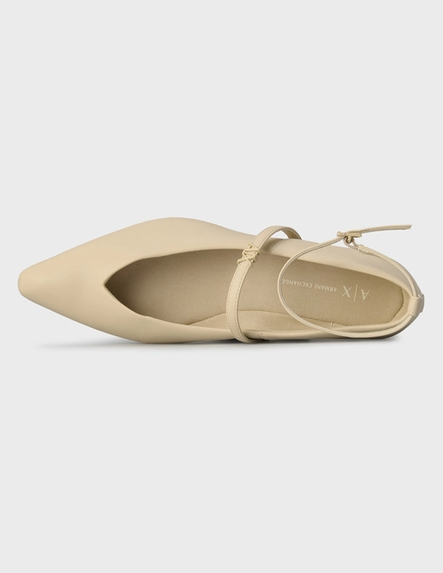 бежевые женские Балетки Armani Exchange XDD004XV841-01819_beige 9898 грн