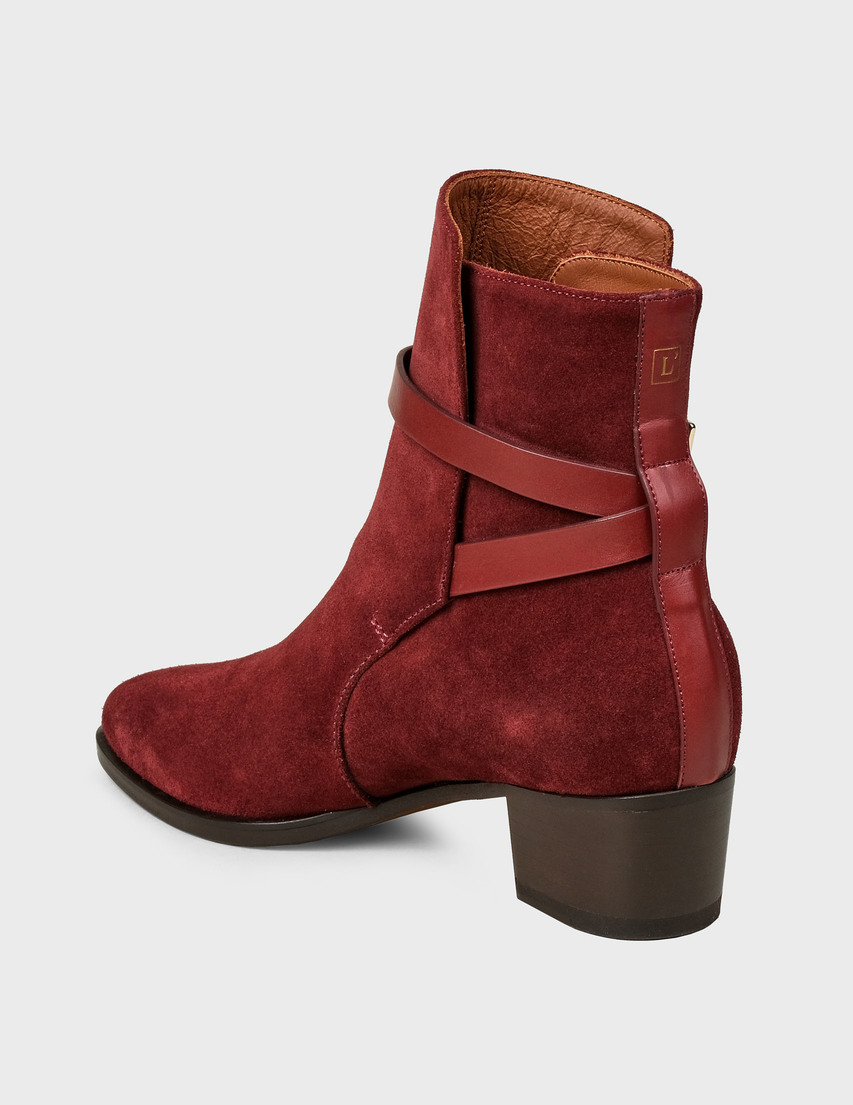 женские бордовые Полусапоги L'Autre Chose LC-AW19-LDK06340CC2825E810-bordo - фото-2